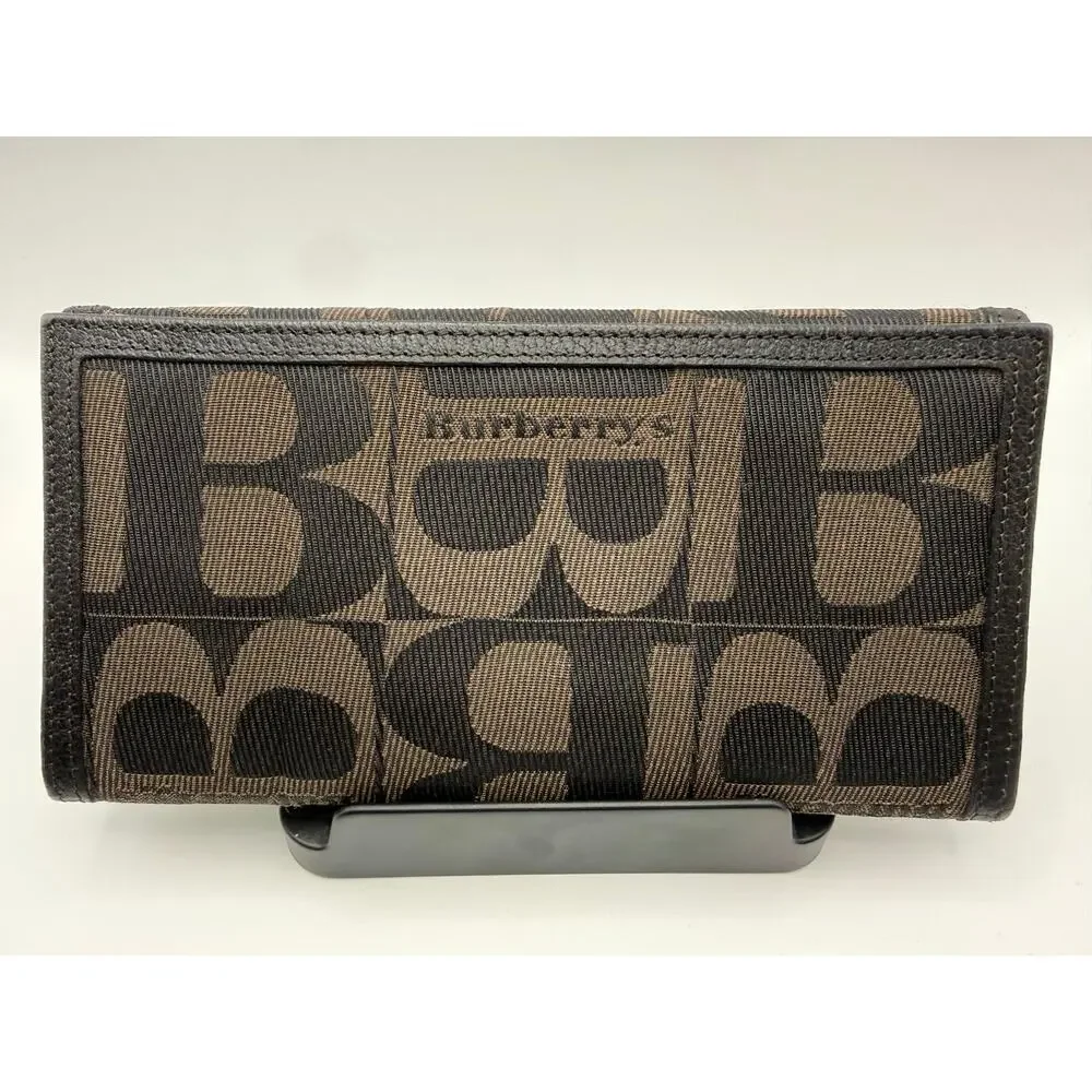 Burberrys of London Vintage Continental Long Wallet – Brown/Black